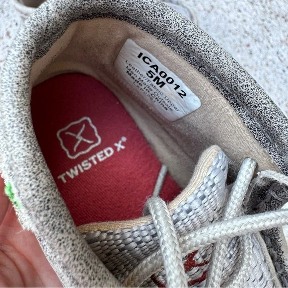 Twisted X- Suede Moccasin Shoes - Gray - Picture 6 of 6